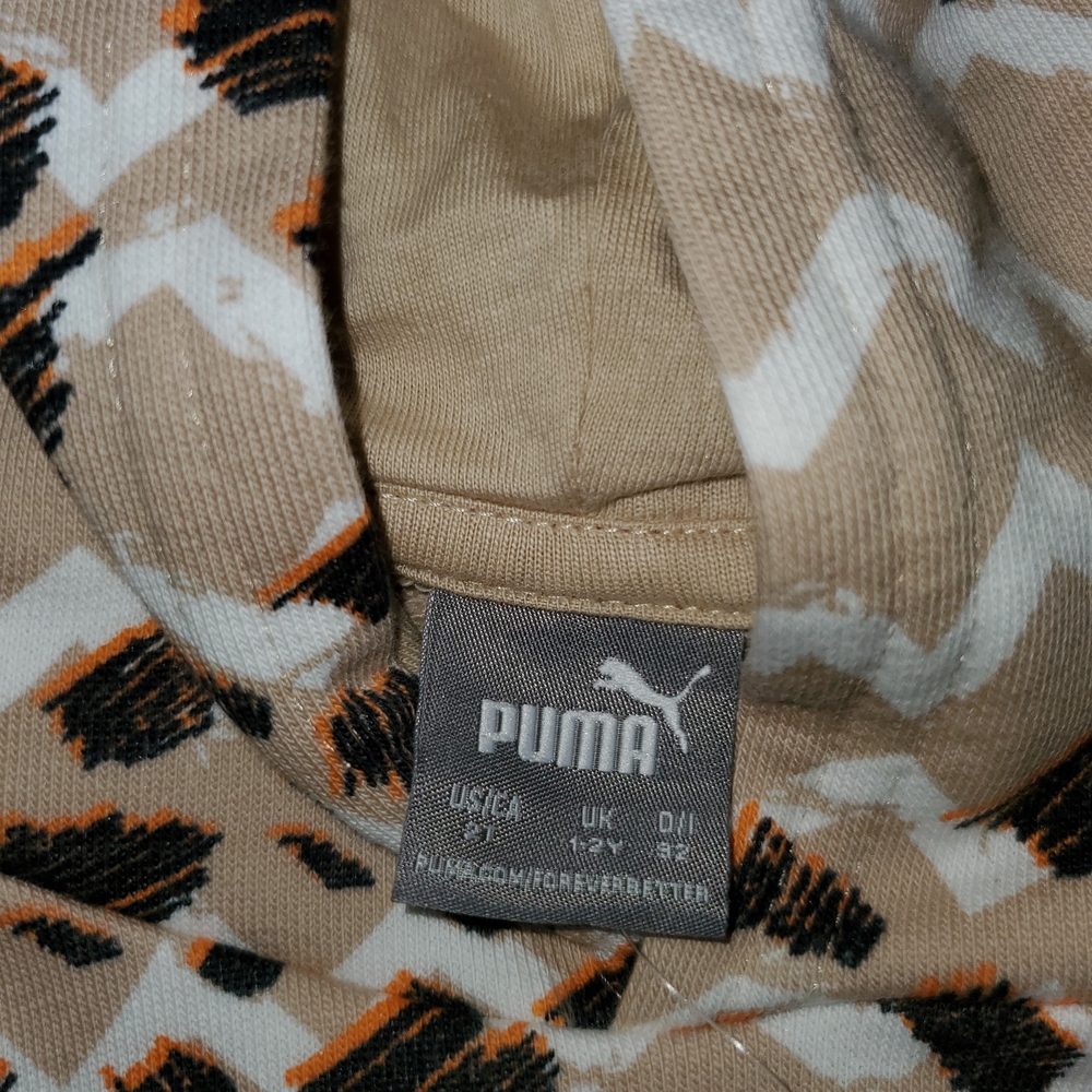 PUMA Kids Pajamas - Brown and Cream - Picture 3 of 4